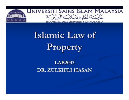 Concept Of Waqf