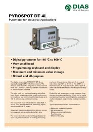 Download Datasheet Pyrometers PYROSPOT DT4L (PDF) - GM Tech