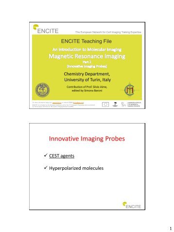 Innovative Imaging Probes - Encite