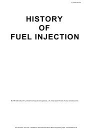 HISTORY OF FUEL INJECTION - Martin's Marine Engineering Page