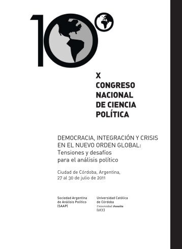 Programa del X Congreso Nacional de Ciencia PolÃ­tica - Sociedad ...