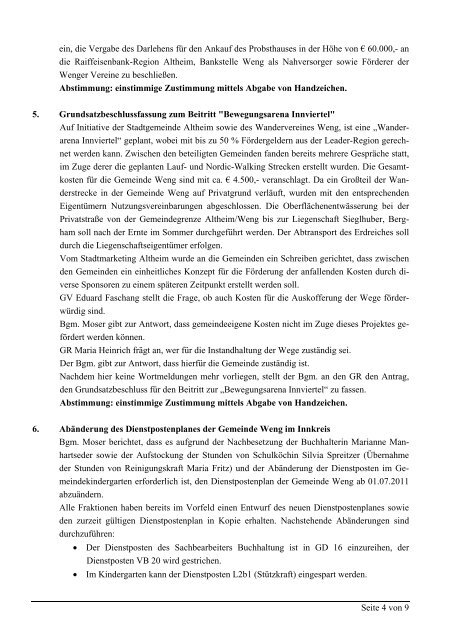 Sitzung vom 18.4.2011 (46 KB) - .PDF - Weng im Innkreis