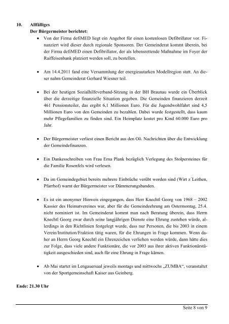 Sitzung vom 18.4.2011 (46 KB) - .PDF - Weng im Innkreis