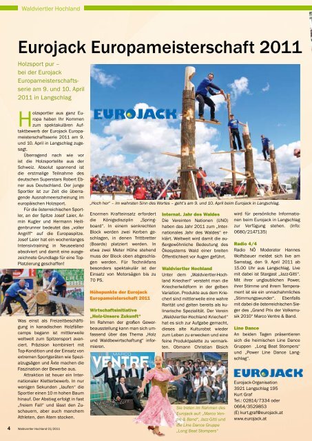 Waldviertler Hochland Magazin Ausgabe