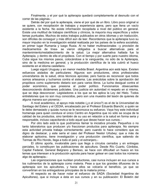 Apiterapia hoy.pdf - Mundial Siglo 21 MEDICINA BIOLÃGICA ...