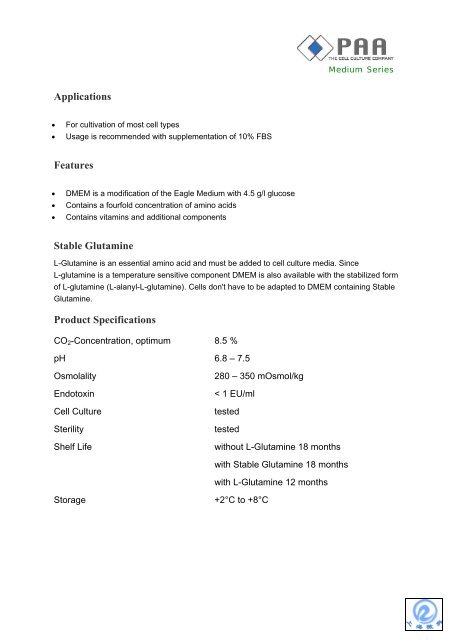 DMEM, High Glucose