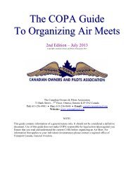 COPA Guide to Air Meet - Canadian Owners and Pilots Association