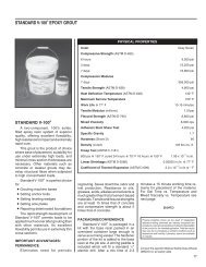standard v-100Â® epoxy grout - Unisorb Installation Technologies