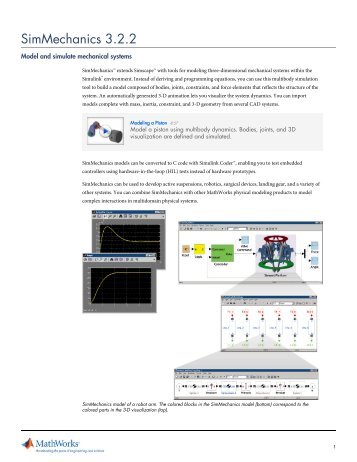 SimMechanics 3.2.2 - SolidWorks