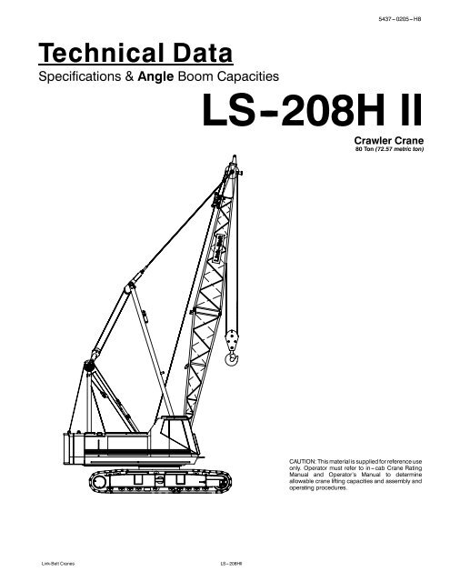 Linkbelt-LS208H2-Spec - Rawalwasia