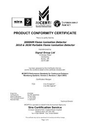 Website cert - Sira Environmental