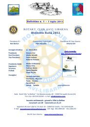 Boll n. 1 - 7 luglio 2013 - Rotary Gavi Libarna