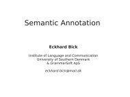 Semantic Annotation - VISL