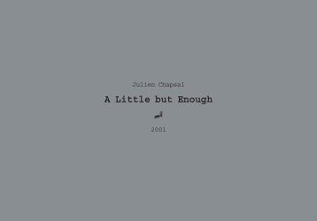 A Little but Enough - Julien Chapsal