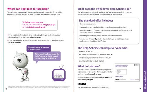 Your essential guide to switchover - Digital UK