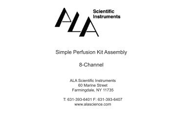 SPK-8 Manual - ALA Scientific Instruments