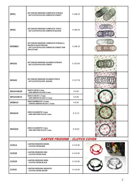 DUCABIKE SPECIAL MOTO PARTS 2011