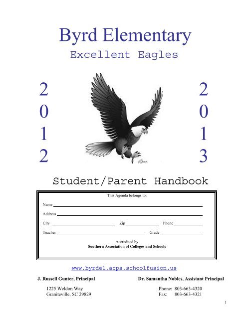 to view the Student Handbook as a PDF. - Byrd Elementary - Website