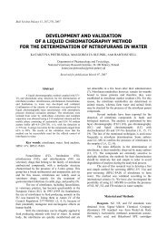 development and validation of a liquid chromatography method for ...