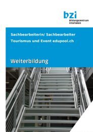 Sachbearbeiterin/Sachbearbeiter Tourismus und Event edupool.ch