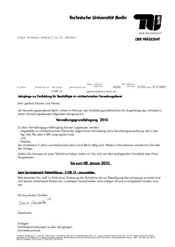 Ausschreibung VGL 2010-Layout 1 - Servicebereich Weiterbildung ...