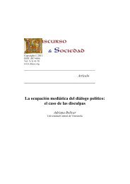 La ocupaciÃ³n mediÃ¡tica del diÃ¡logo polÃ­tico: el caso de las disculpas