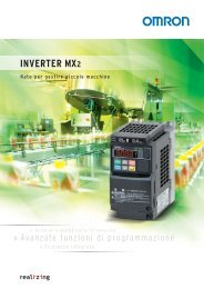 Inverter Omron MX2 - scarica la brochure .pdf - Industriale Elettrica