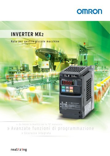 Inverter Omron MX2 - scarica la brochure .pdf - Industriale Elettrica