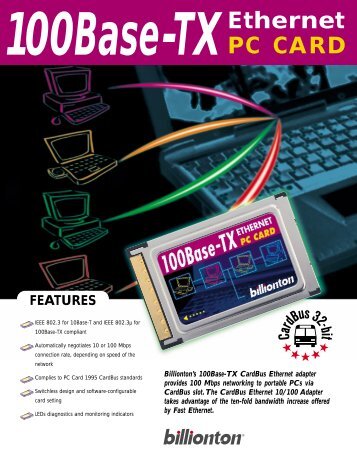 100Base-TX Ethernet PC CARD