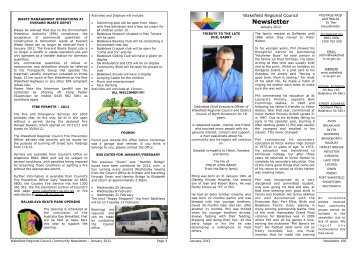 January 2012 Newsletter - Wakefield Regional Council - SA.Gov.au