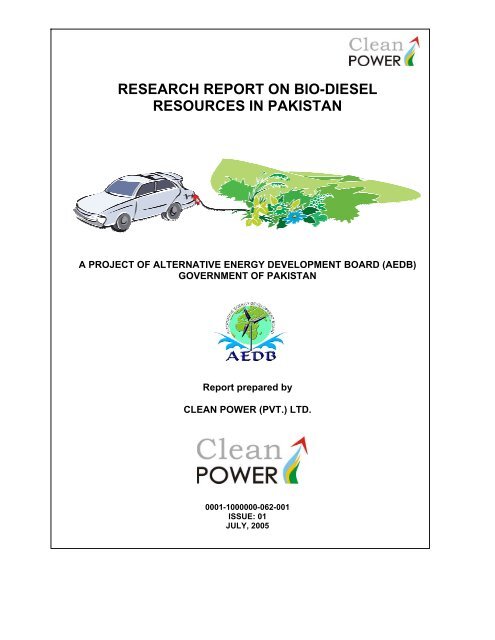 Bio-diesel Resources in Pakistan - Clean Power