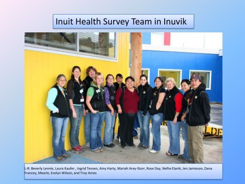 Inuit Health Survey: Inuit Health in Transition and Resiliency ...