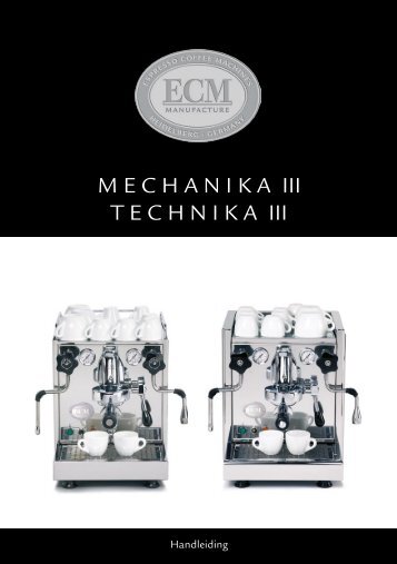 Handleiding Technika / Mechanika - Kaldi koffie en thee webshop