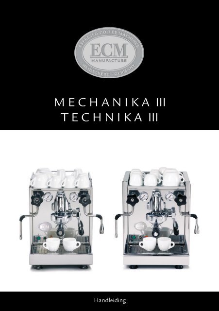 Handleiding Technika / Mechanika - Kaldi koffie en thee webshop
