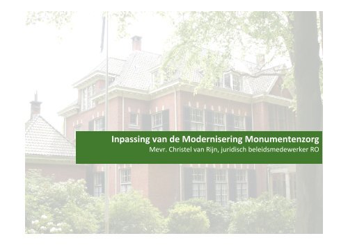 Presentatie Cultureel erfgoed van 21 mrt 2011.pdf - gemeenteraad ...