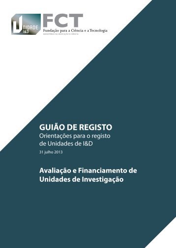 GUIÃO DE REGISTO - FCT