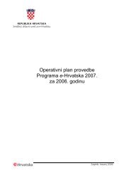 Operativni plan provedbe Programa e-Hrvatska 2007. za 2006. godinu