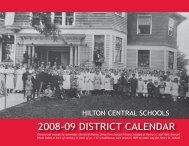District Calendar featuring historical images - Hilton Central School ...