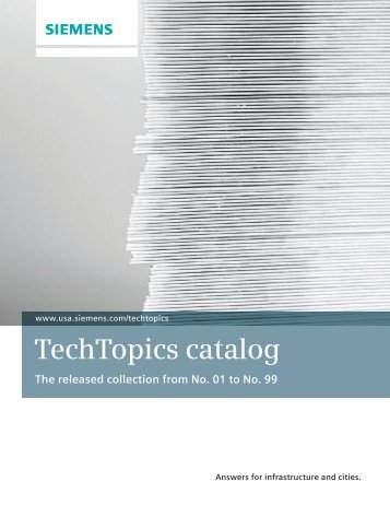 Medium-Voltage TechTopics Catalog - Siemens