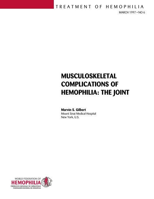 musculoskeletal complications of hemophilia: the joint
