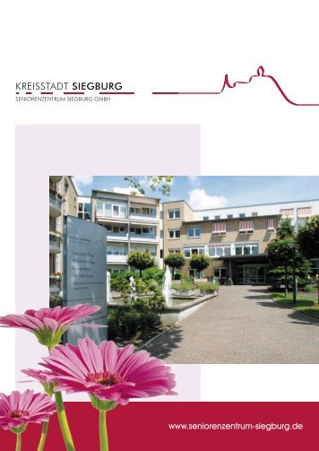 Aktueller Prospekt der Seniorenzentrum Siegburg GmbH (pdf)