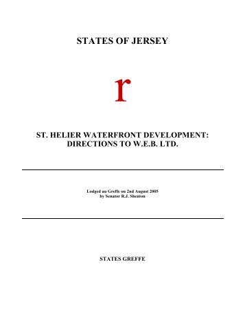 St. Helier Waterfront Development - directions to ... - States Assembly