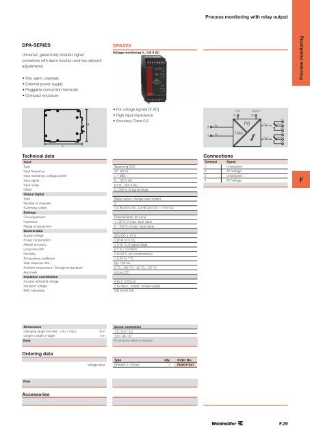 ÐÐ°ÑÐ°Ð»Ð¾Ð³ Weidmuller: Electronics - Analogue Signal Conditioning