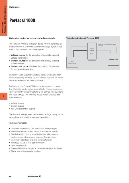 ÐÐ°ÑÐ°Ð»Ð¾Ð³ Weidmuller: Electronics - Analogue Signal Conditioning