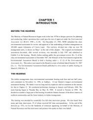 Chapter 1: Introduction - Ministry of Natural Resources