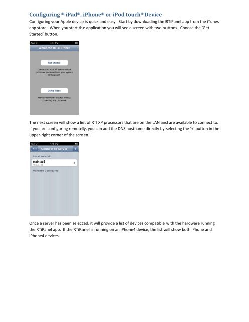 RTiPanel User Guide - Comm-Tec