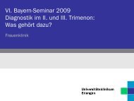 Diagnostik im 2. & 3. Trimenon - VI. BAYERN-SEMINAR - Startseite