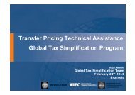 Transfer Pricing Technical Assistance Global Tax Simplification ...