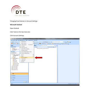 Outlook Instructions for DTE