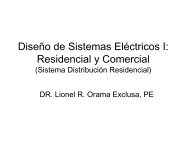 Diseño de Sistemas Eléctricos I: Residencial y Comercial